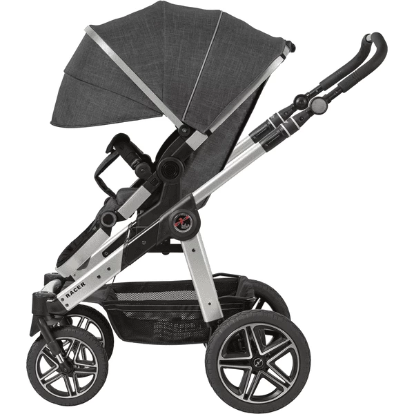 Hartan Kinderwagen Racer GTX Met Handrem Little Tiger (200) Framekleur Zilver 2 Hartan Kinderwagen Racer GTX Met Handrem Little Tiger (200) Framekleur Zilver - Afbeelding 2