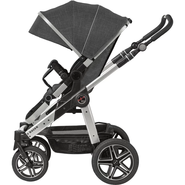 Hartan Kinderwagen Racer GTX Met Handrem Little Tiger (200) Framekleur Zilver 4 Hartan Kinderwagen Racer GTX Met Handrem Little Tiger (200) Framekleur Zilver - Afbeelding 4