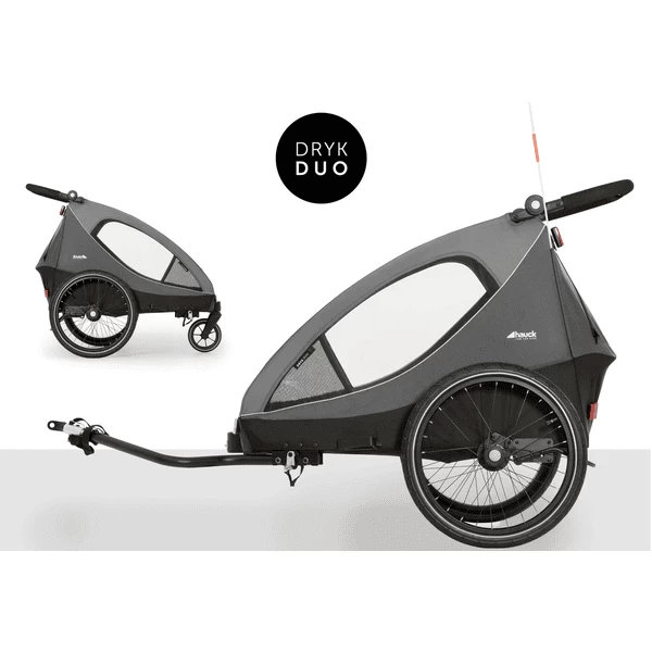 Hauck 2in1 Fietskar En Buggy Dryk Duo Grijs 2 Hauck 2in1 Fietskar En Buggy Dryk Duo Grijs - Afbeelding 2