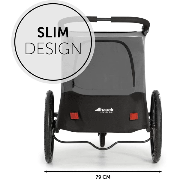 Hauck 2in1 Fietskar En Buggy Dryk Duo Grijs 4 Hauck 2in1 Fietskar En Buggy Dryk Duo Grijs - Afbeelding 4