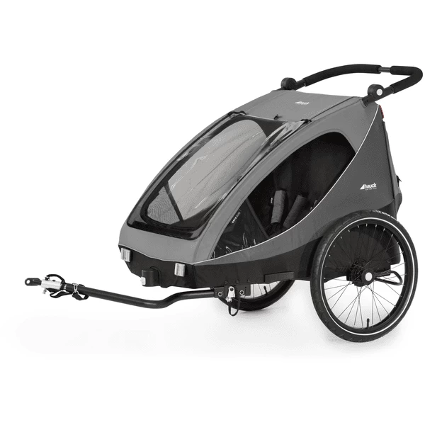 Hauck 2in1 Fietskar En Buggy Dryk Duo Grijs 1 Hauck 2in1 Fietskar En Buggy Dryk Duo Grijs
