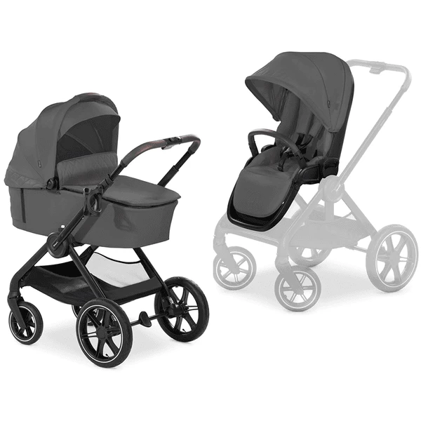Hauck Kinderwagen Walk N Care Air Set Donkergrijs 1 Hauck Kinderwagen Walk N Care Air Set Donkergrijs
