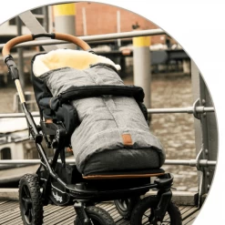 Heitmann Premium Lamsvacht Voetenzak Grijs Gevlekt -Kinderwagen Korting heitmann premium lamsvacht voetenzak grijs gevlekt a249216 3