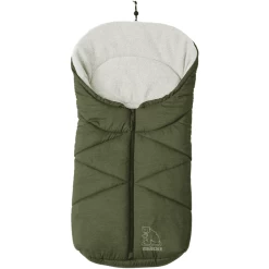 Heitmann Voetenzak Voor Reiswieg En Kinderwagen Ijsbeer Donkergroen