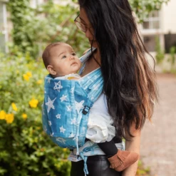 Hoppediz Babydraagzak Hop-Tye Buckle Jacquard Singapore Blue 9 Hoppediz Babydraagzak Hop-Tye Buckle Jacquard Singapore Blue -Kinderwagen Korting hoppediz babydraagzak hop tye buckle jacquard singapore blue a299654 4