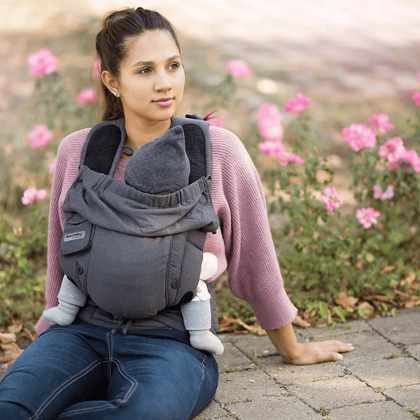 Hoppediz Draagzak Bondolino Plus Jacquard One Size London Grijs-zwart 3 Hoppediz Draagzak Bondolino Plus Jacquard One Size London Grijs-zwart - Afbeelding 3