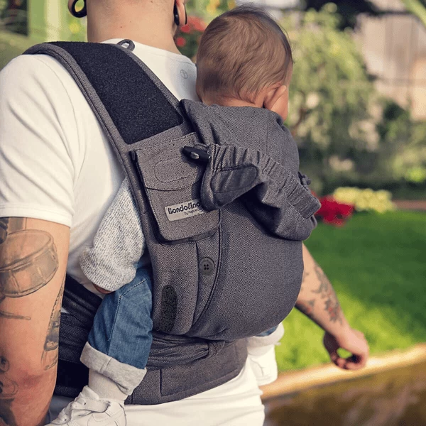 Hoppediz Draagzak Bondolino Plus Jacquard One Size London Grijs-zwart 5 Hoppediz Draagzak Bondolino Plus Jacquard One Size London Grijs-zwart - Afbeelding 5