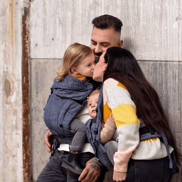 Hoppediz Draagzak Bondolino Plus Popeline One Size Denim 3 Hoppediz Draagzak Bondolino Plus Popeline One Size Denim - Afbeelding 3