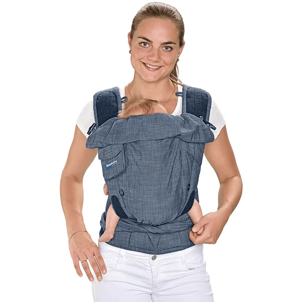 Hoppediz Draagzak Bondolino Plus Popeline One Size Denim 1 Hoppediz Draagzak Bondolino Plus Popeline One Size Denim