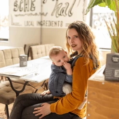 Hoppediz Draagzak Bondolino Plus Popeline One Size Denim Zwart -Kinderwagen Korting hoppediz draagzak bondolino plus popeline one size denim zwart a272717 4