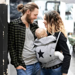 Hoppediz Draagzak Bondolino Plus Popeline One Size Grijs Met Sterren -Kinderwagen Korting hoppediz draagzak bondolino plus popeline one size grijs met sterren a272719 2