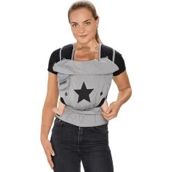 Hoppediz Draagzak Bondolino Plus Popeline One Size Grijs Met Sterren -Kinderwagen Korting hoppediz draagzak bondolino plus popeline one size grijs met sterren a272719 4