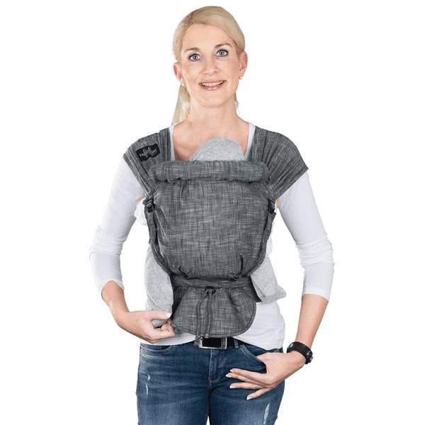 Hoppediz Draagzak Hop-Tye Buckle Denim Zwart 1 Hoppediz Draagzak Hop-Tye Buckle Denim Zwart