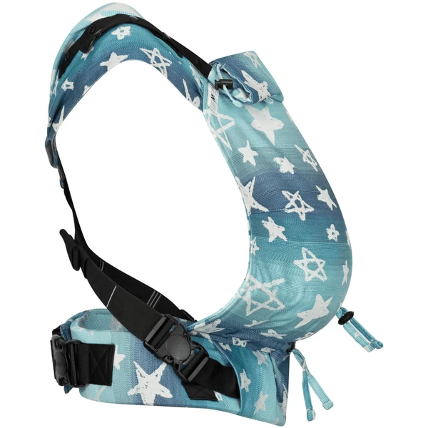 Hoppediz Pasgeboren Babydrager Primeo Jacquard Singapore Blue 2 Hoppediz Pasgeboren Babydrager Primeo Jacquard Singapore Blue - Afbeelding 2