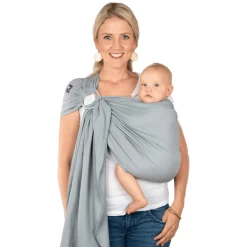 Hoppediz Ring-Sling Draagdoek Ultralight Hamburg Graphit 8 Hoppediz Ring-Sling Draagdoek Ultralight Hamburg Graphit -Kinderwagen Korting hoppediz ring sling draagdoek ultralight hamburg graphit a272670 3