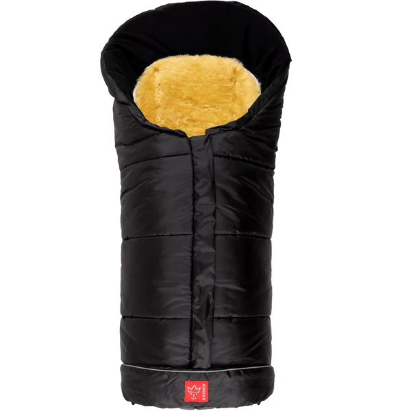 KAISER Voetenzak SHEEPY Met Lamsvacht Zwart 1 KAISER Voetenzak SHEEPY Met Lamsvacht Zwart