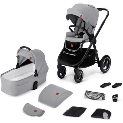 Kinderkraft Combi Kinderwagen EVERYDAY 2 In 1 Light Grijs