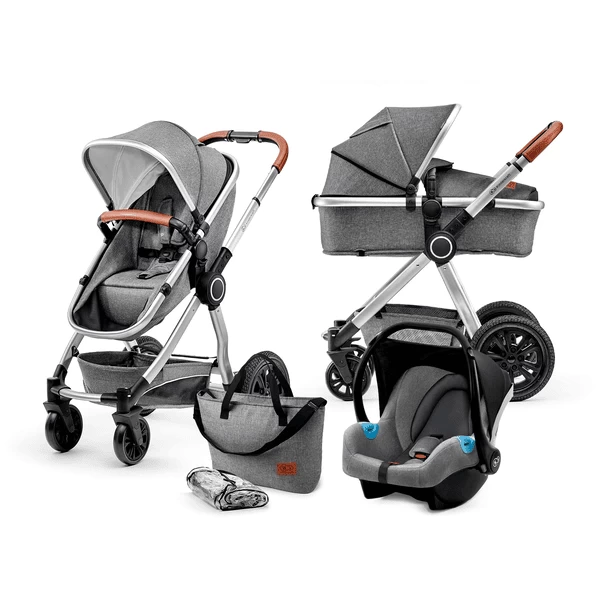 Kinderkraft Combikinderwagen 3 In 1 Veo Grey 1 Kinderkraft Combikinderwagen 3 In 1 Veo Grey