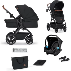Kinderkraft Kinderwagen 3 In 1 B-TOUR Black