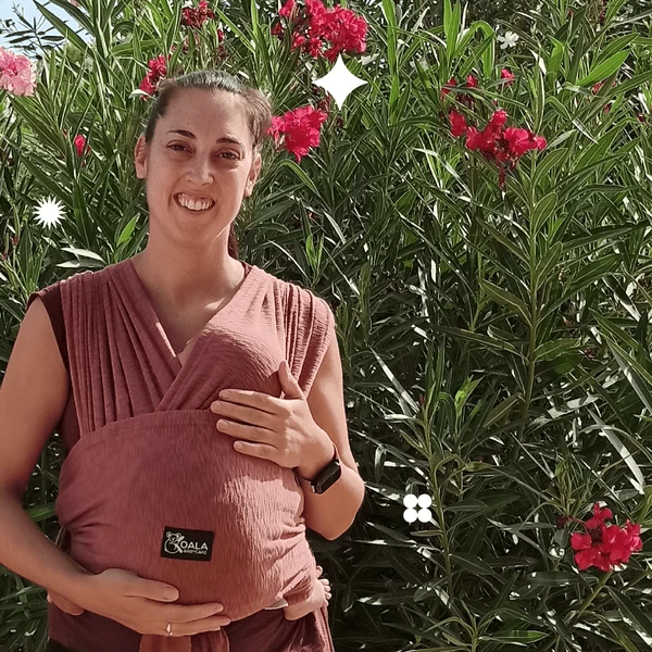 KOALA BABY CARE ® Draagdoek Bordeaux 2 KOALA BABY CARE ® Draagdoek Bordeaux - Afbeelding 2