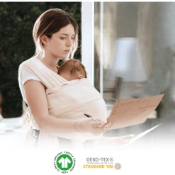 KOALA BABY CARE ® Draagdoek Cuddle Band 2 - Sand Roze -Kinderwagen Korting koala baby care draagdoek cuddle band 2 sand roze a408323 3