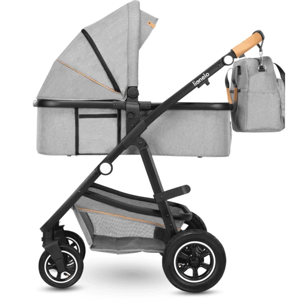 Lionelo Amber 3 In 1 Grijs Combi Kinderwagen Stone 4 Lionelo Amber 3 In 1 Grijs Combi Kinderwagen Stone - Afbeelding 4