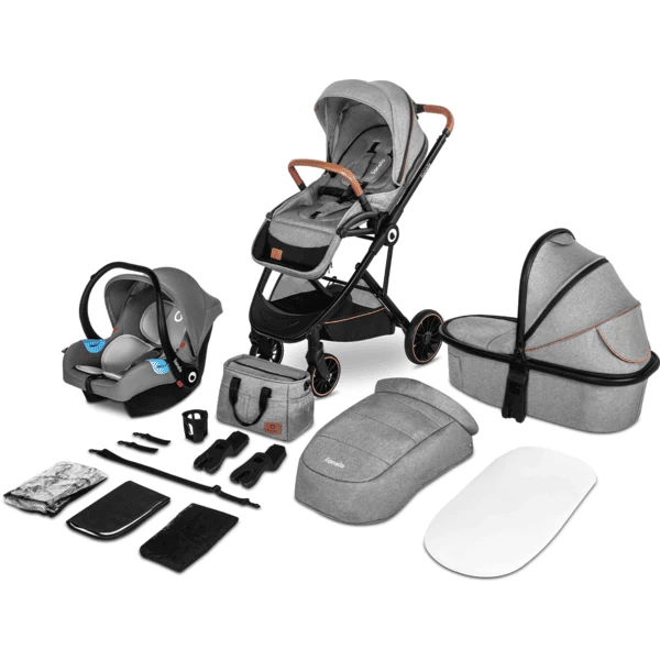 Lionelo Kinderwagen Riya 3 In 1 Grijs Stone 1 Lionelo Kinderwagen Riya 3 In 1 Grijs Stone