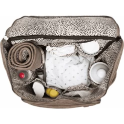 Little Company Luiertas Rugzak Lisbon Braided Taupe -Kinderwagen Korting little company luiertas rugzak lisbon braided taupe a274060 2