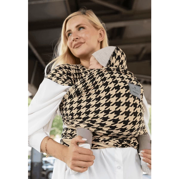 Manduca Draagdoek Sling Van Bellybutton Pepita Black 5 Manduca Draagdoek Sling Van Bellybutton Pepita Black - Afbeelding 5