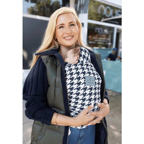 Manduca Draagdoek Sling Van Bellybutton Pepita Navy 5 Manduca Draagdoek Sling Van Bellybutton Pepita Navy - Afbeelding 5