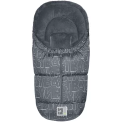 Odenwälder Voetenzak Levi Fashion Letters BabyNest Silver - Grijs -Kinderwagen Korting odenwaelder voetenzak levi fashion letters babynest silver grijs a319614 3