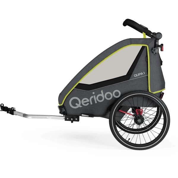 Qeridoo ® Kinderfietskar QUPA 1 Lime 2 Qeridoo ® Kinderfietskar QUPA 1 Lime - Afbeelding 2