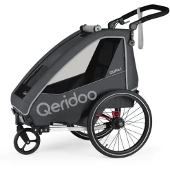 Qeridoo ® QUPA 1 Grijs Kinderfietskar