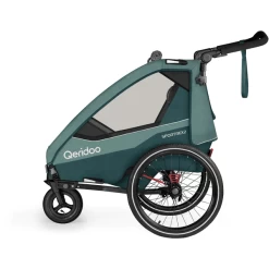 Qeridoo ® Sportrex 2 Kinderfietskar Limited Edition Mineral Blue