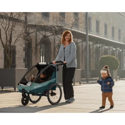 Qeridoo ® Sportrex2 Kinderfietskar Limited Edition Mineral Blue -Kinderwagen Korting qeridoo sportrex2 kinderfietskar limited edition mineral blue a337815 3