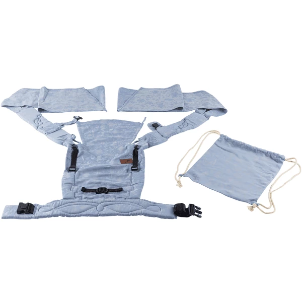 SCHMUSEWOLKE Draagzak Half Buckle Fleur Provence Linnen 4 SCHMUSEWOLKE Draagzak Half Buckle Fleur Provence Linnen - Afbeelding 4