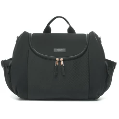 Storksak Luiertas Poppy Luxe Black Scuba - Zwart