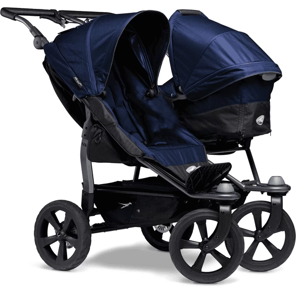 Tfk Duo Ecco Broertje/zusje Kinderwagen Marine 1 Tfk Duo Ecco Broertje/zusje Kinderwagen Marine